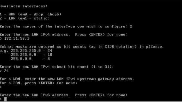 Enter IPv6 address